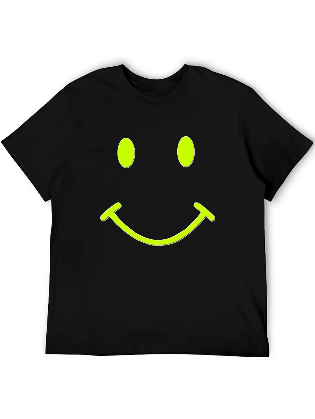 Smiley Face Black T-Shirt - Express Your Happy Side!