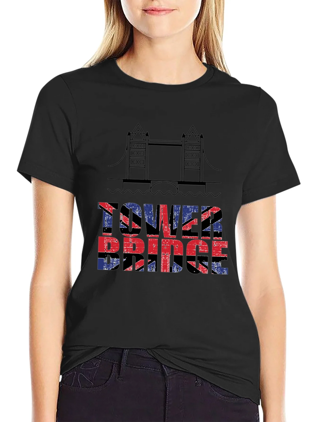 Tower Bridge UK Flag T-Shirt