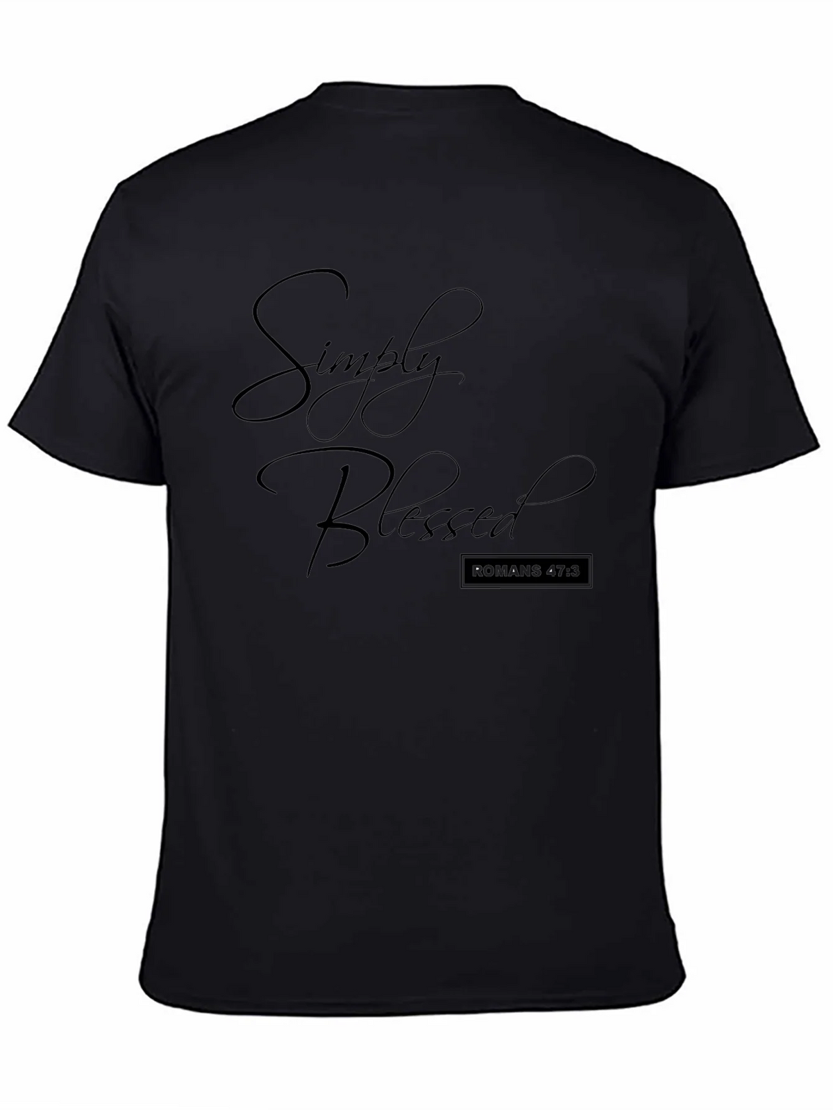 Simply Blessed Black T-Shirt Christian Apparel