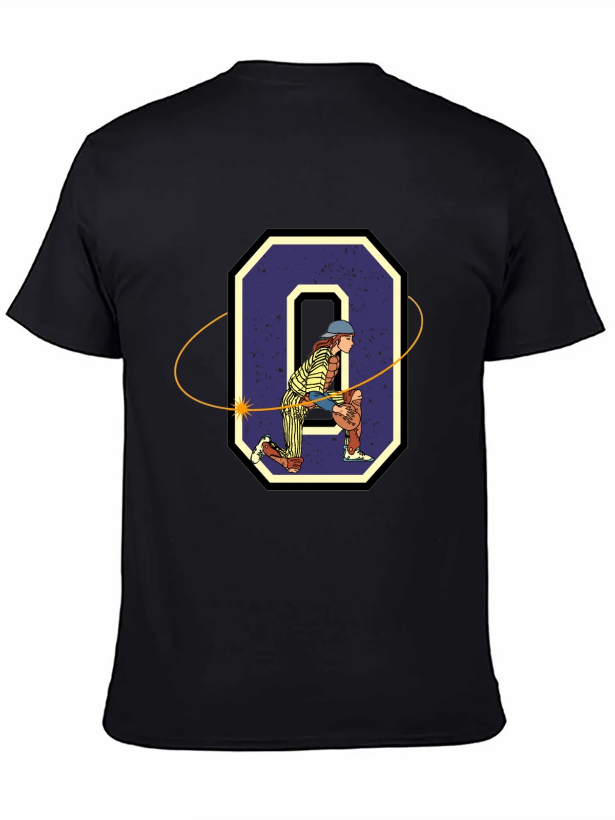 Baseball Catcher O Graphic T-Shirt
