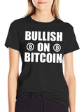 Bullish on Bitcoin Black T-Shirt