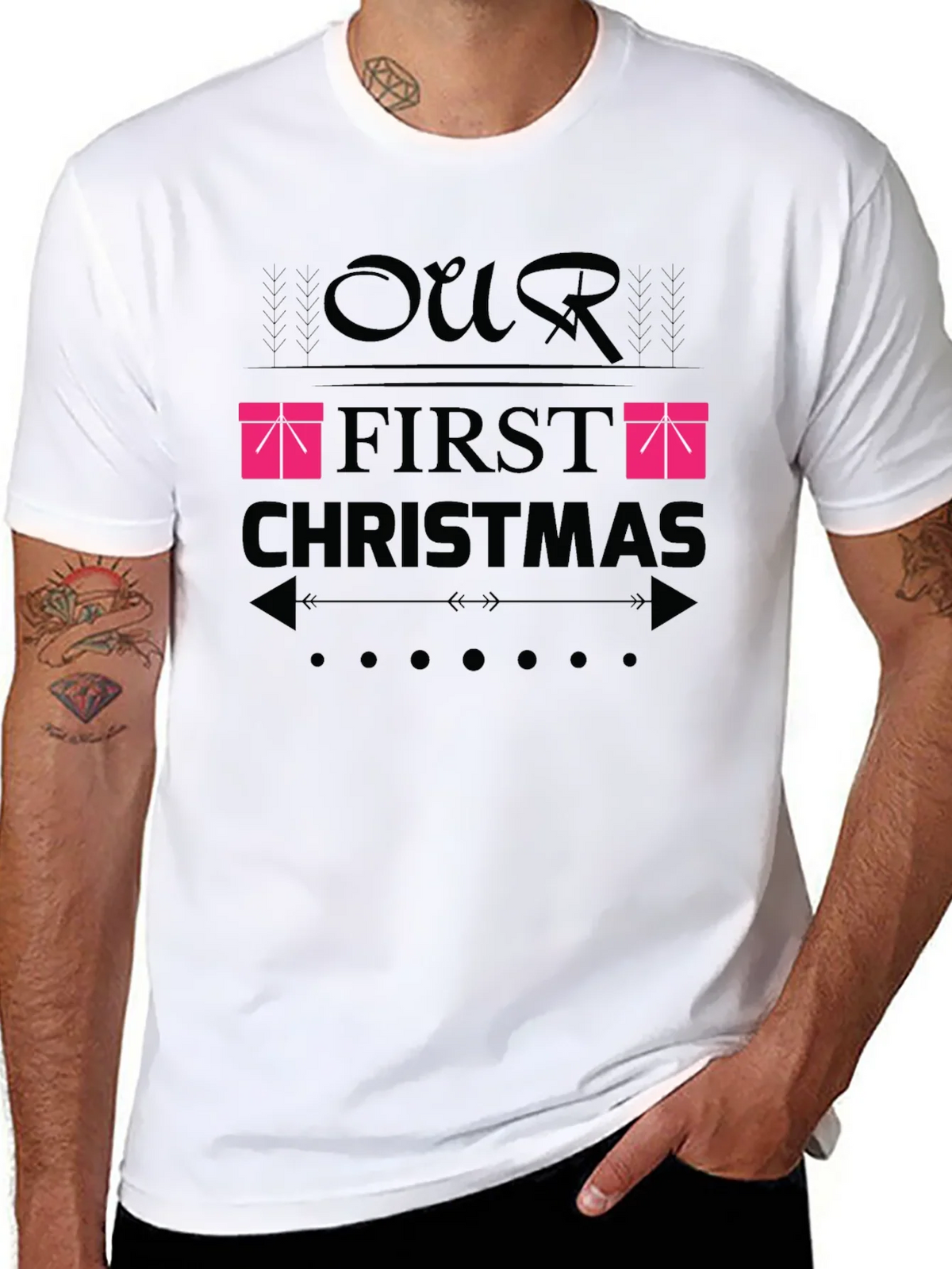Our First Christmas T-Shirt - Festive Holiday Apparel