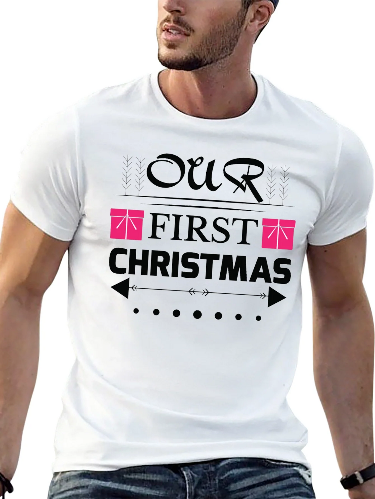 Our First Christmas T-Shirt - Festive Holiday Apparel