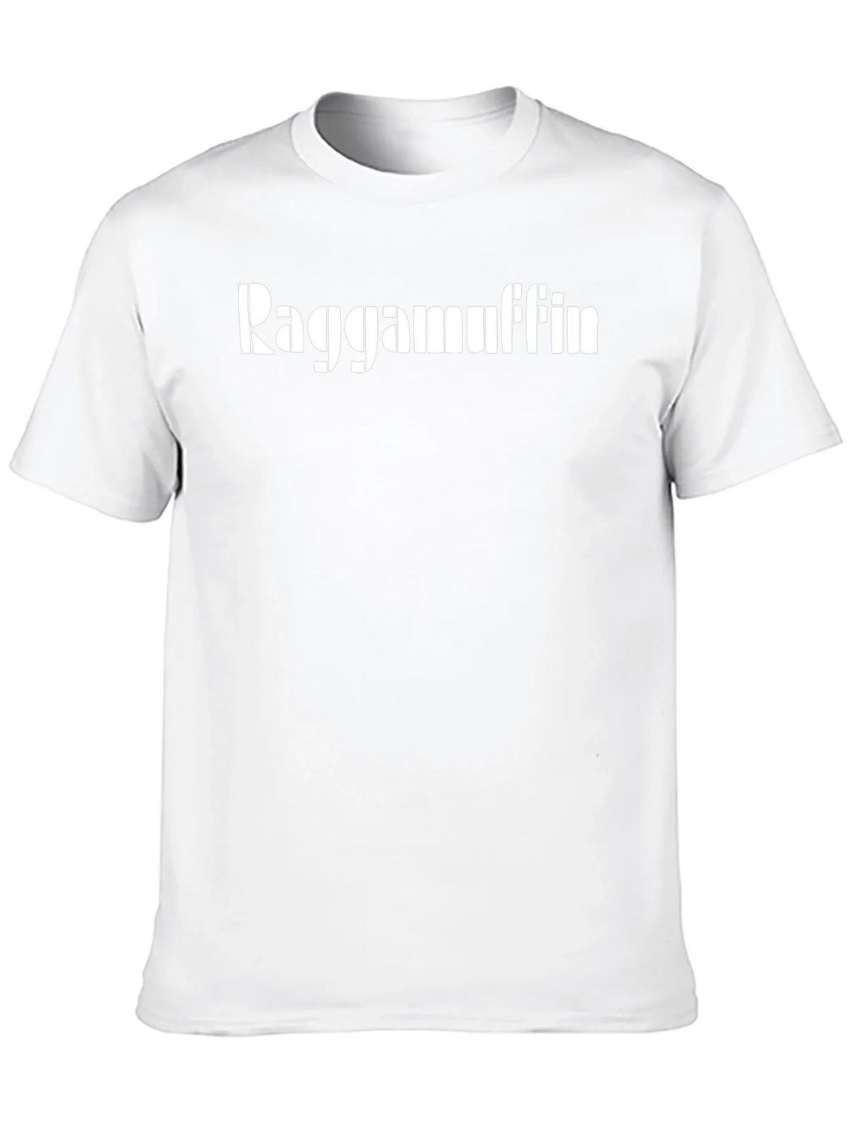 Raggamuffin Graphic T-Shirt - Black Casual Cotton Tee