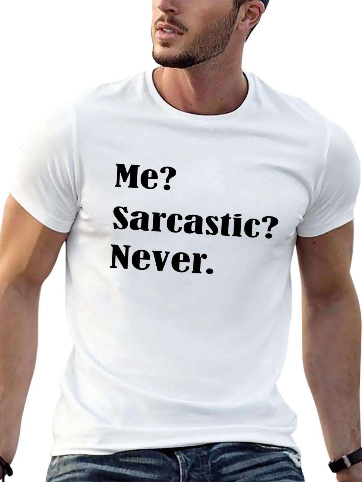 Sarcastic Humor Graphic Tee - Never Say Never