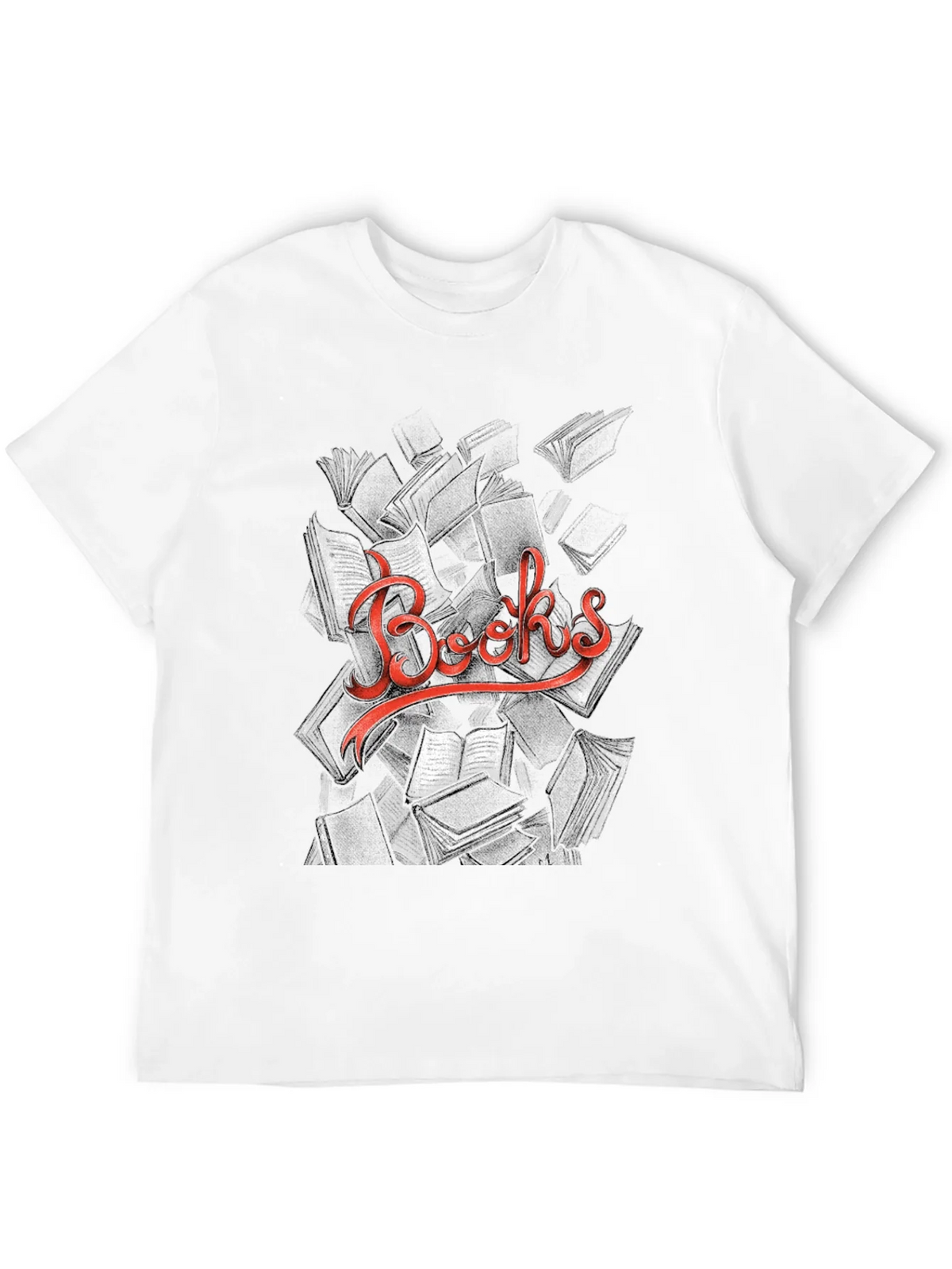 Unique Books Graphic Black T-Shirt