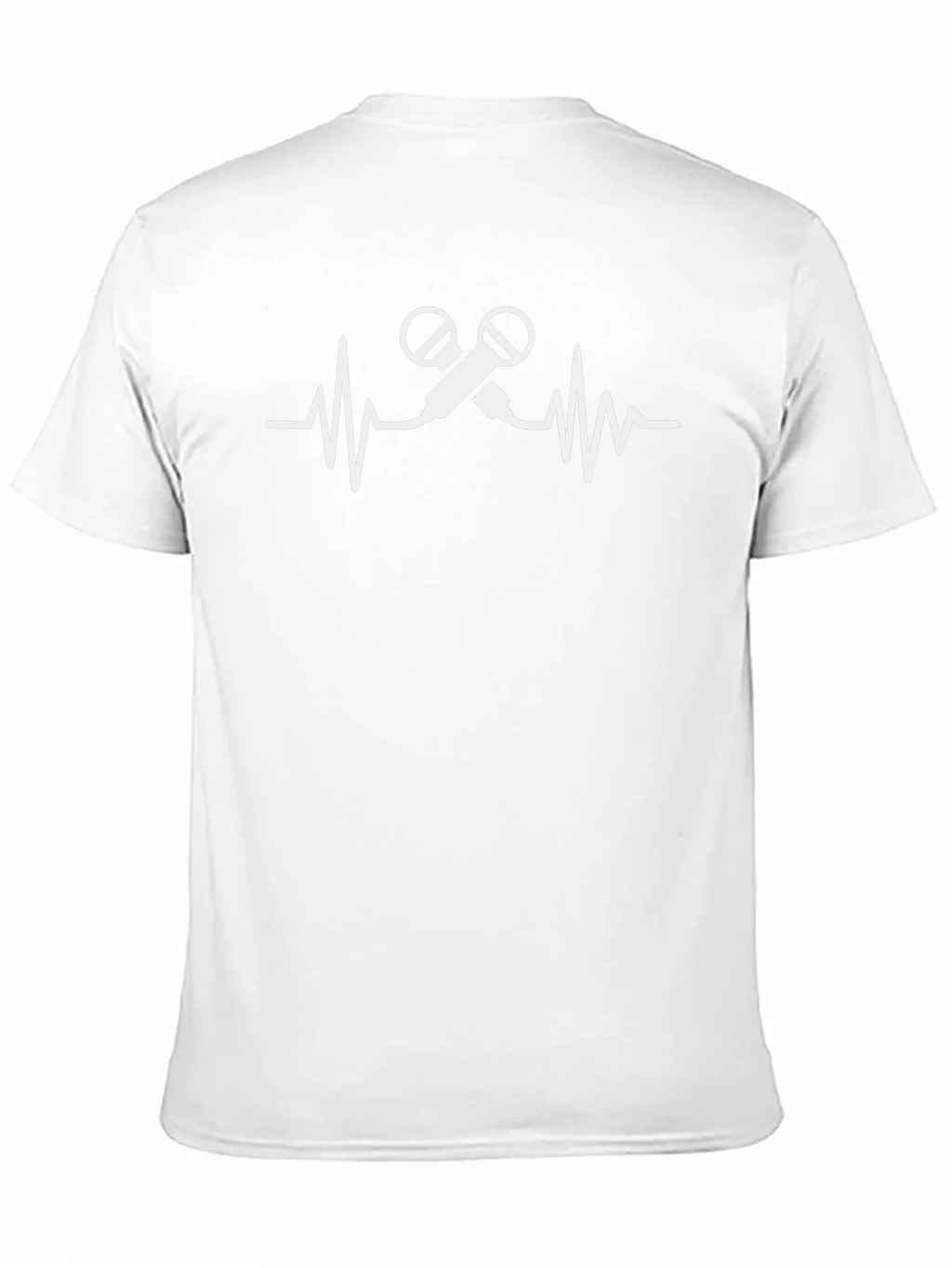 Microphone Heartbeat Black T-Shirt