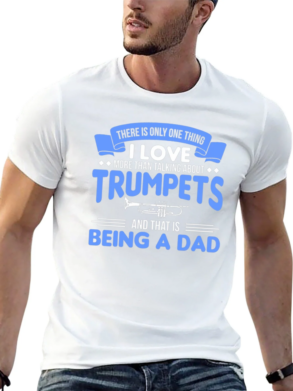 Trumpet Dad T-Shirt - Musician Father Gift
