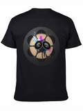 Retro Film Reel Speaker Graphic T-Shirt