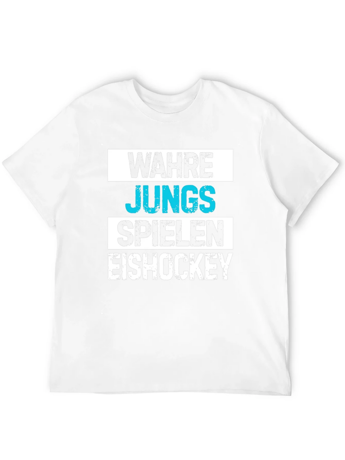 Wahre Jungs Spielen Eishockey Black T-Shirt