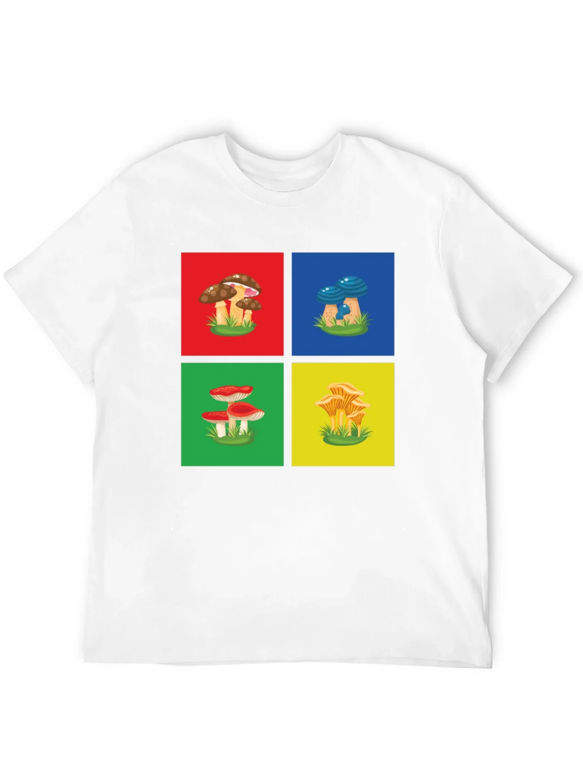 Mushroom Art Graphic T-Shirt - Funky Nature Tee