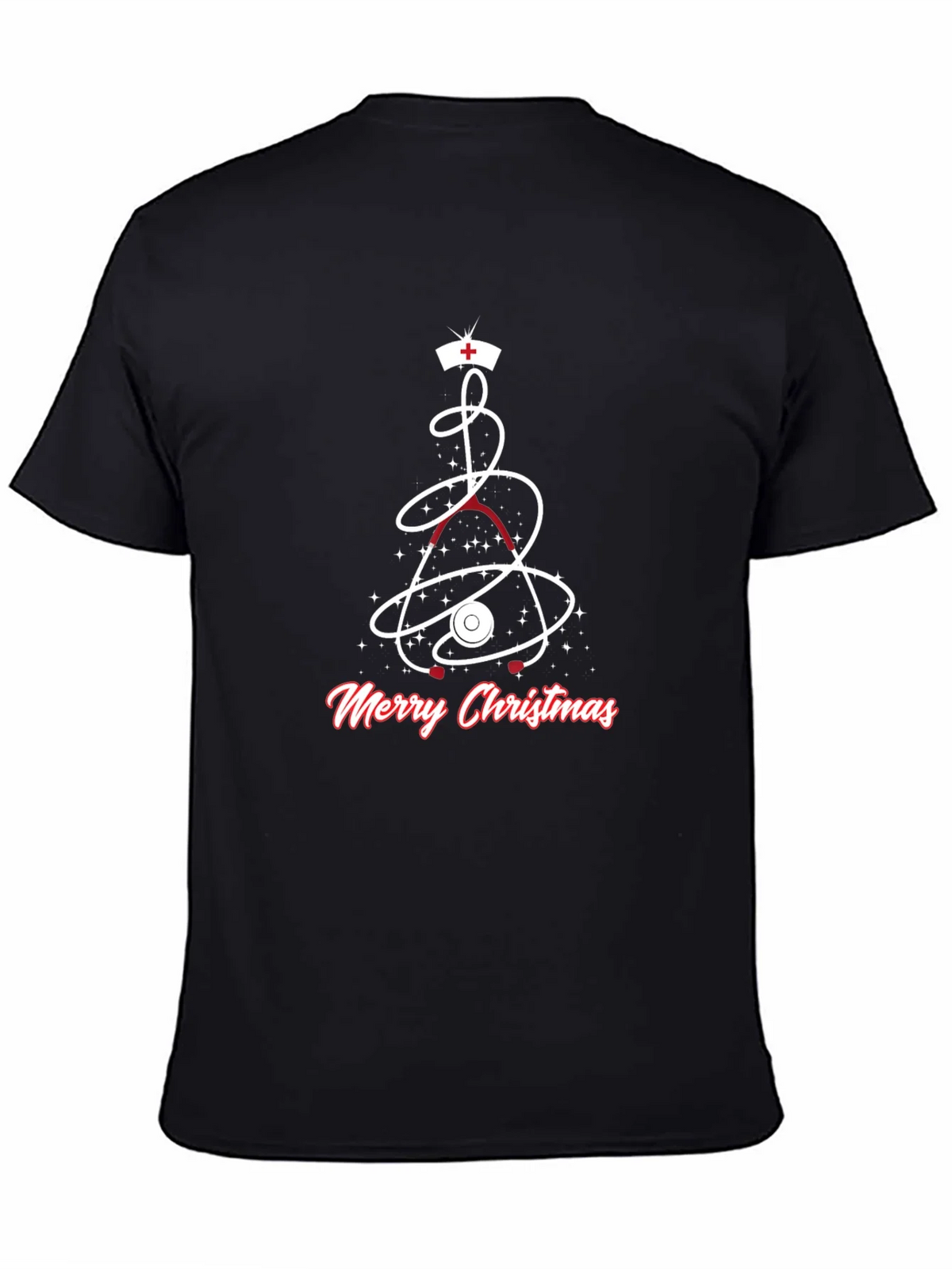 Medical Christmas T-Shirt - Nurse Stethoscope Holiday Tee