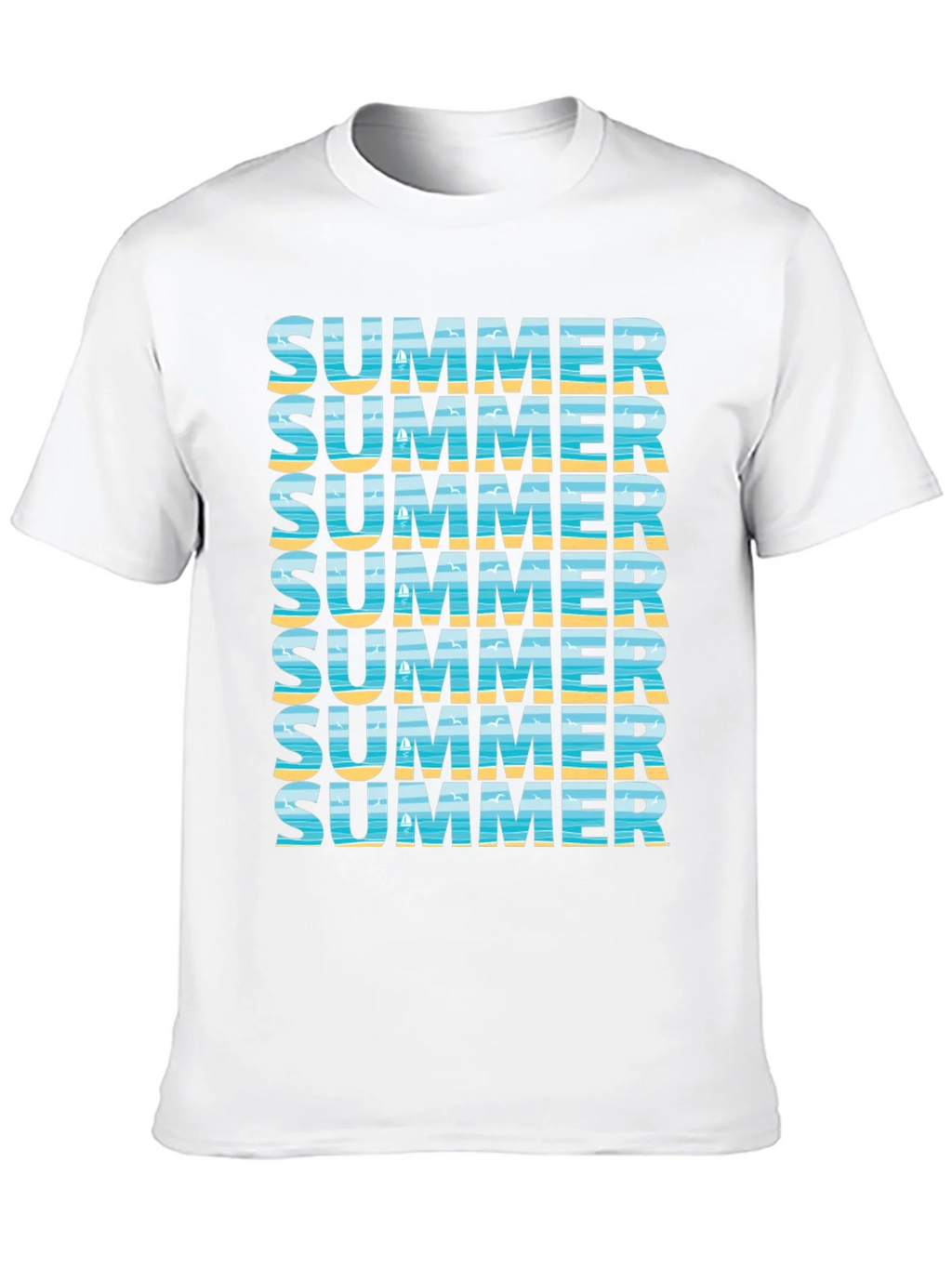 Summer Vibes Graphic Tee - Beach Design