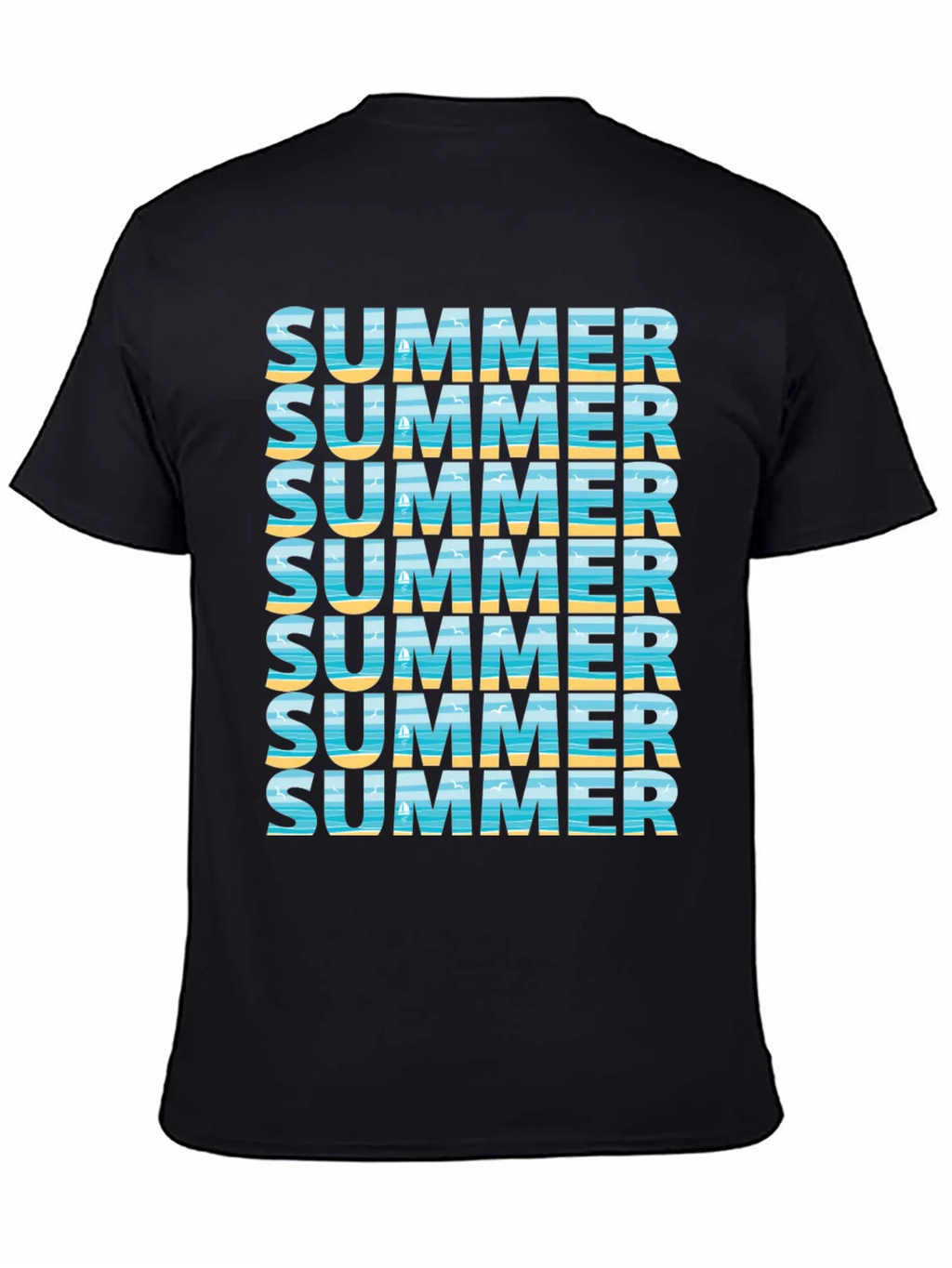 Summer Vibes Graphic Tee - Beach Design