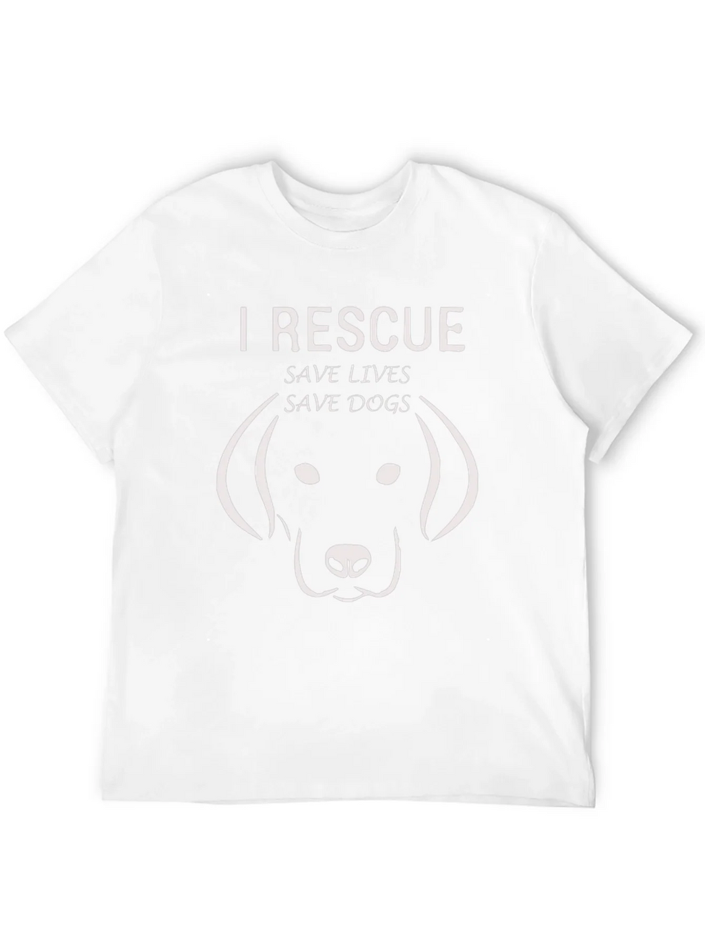 I Rescue Save Lives Save Dogs Graphic Tee