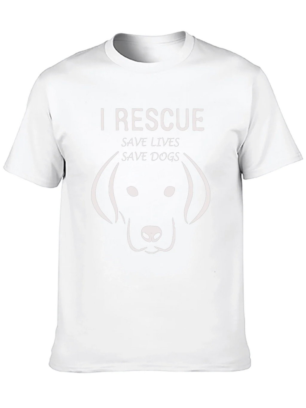 I Rescue Save Lives Save Dogs Graphic Tee