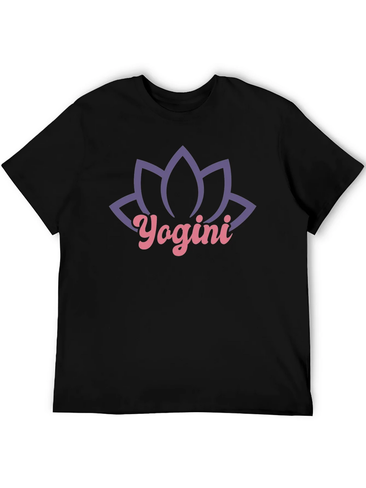 Yogini Lotus Black T-Shirt