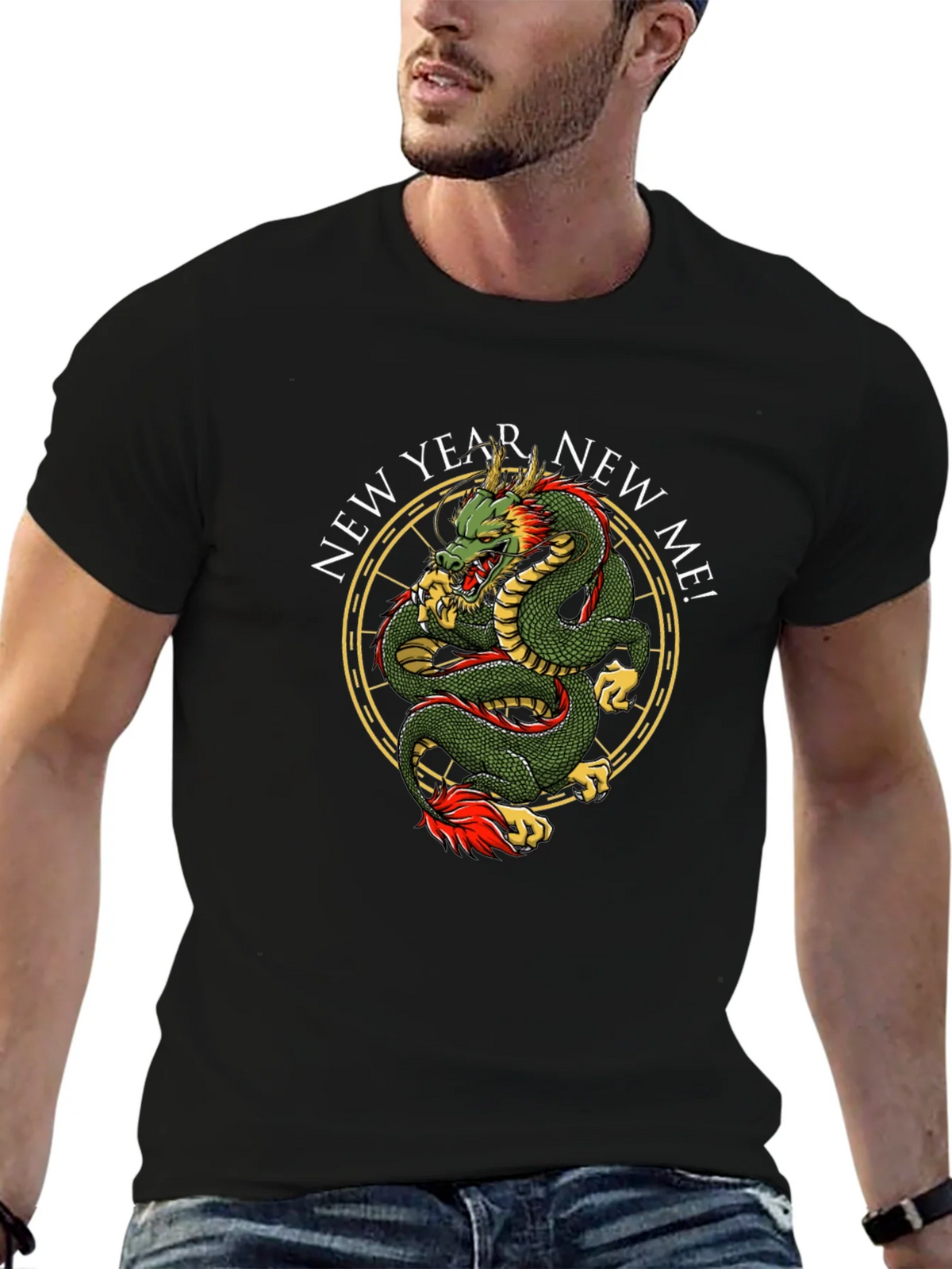 New Year New Me Dragon Graphic Tee