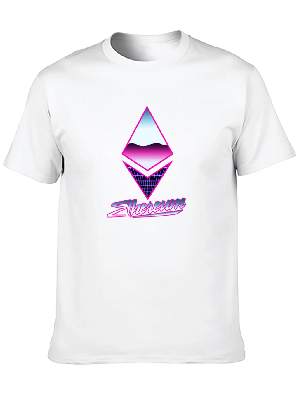 Retro Ethereum Crypto Black T-Shirt