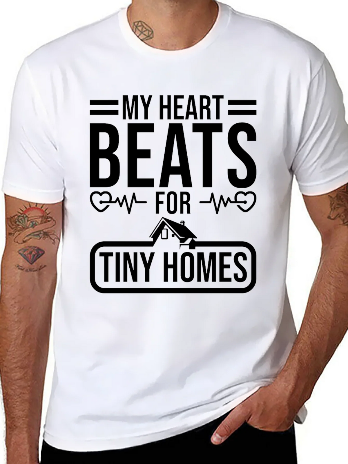 My Heart Beats For Tiny Homes Graphic T-Shirt