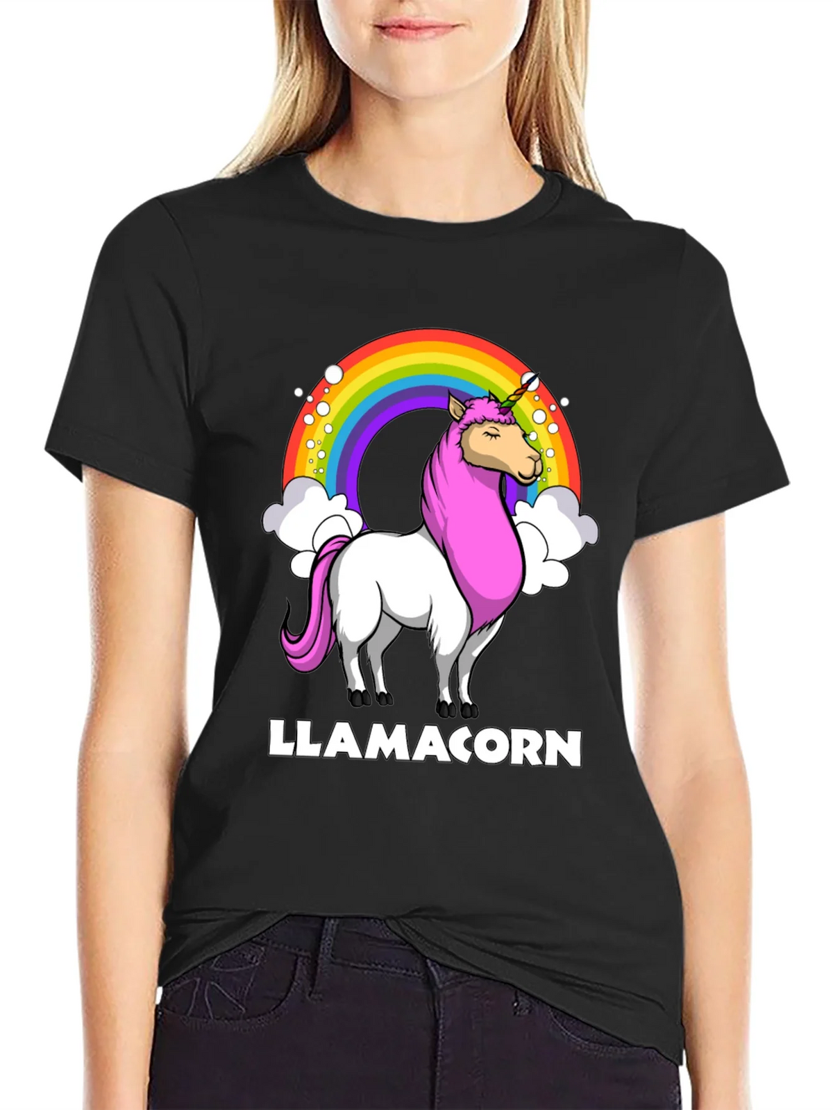 Llamacorn T-Shirt - Rainbow Unicorn Llama Tee