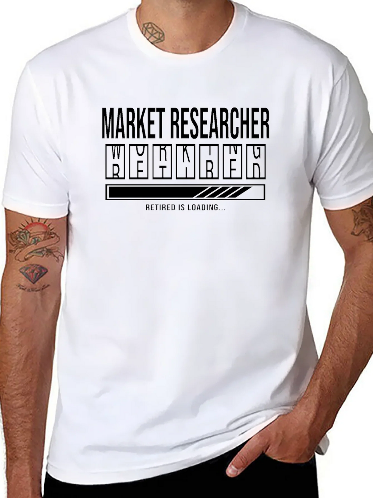 Market Researcher Retirement Loading T-Shirt