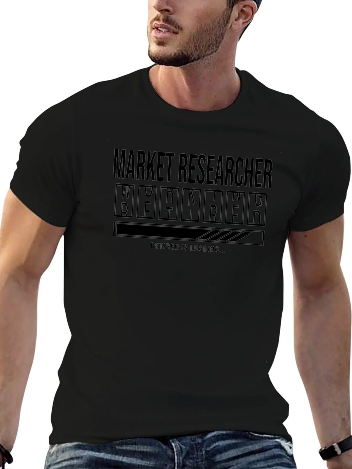 Market Researcher Retirement Loading T-Shirt