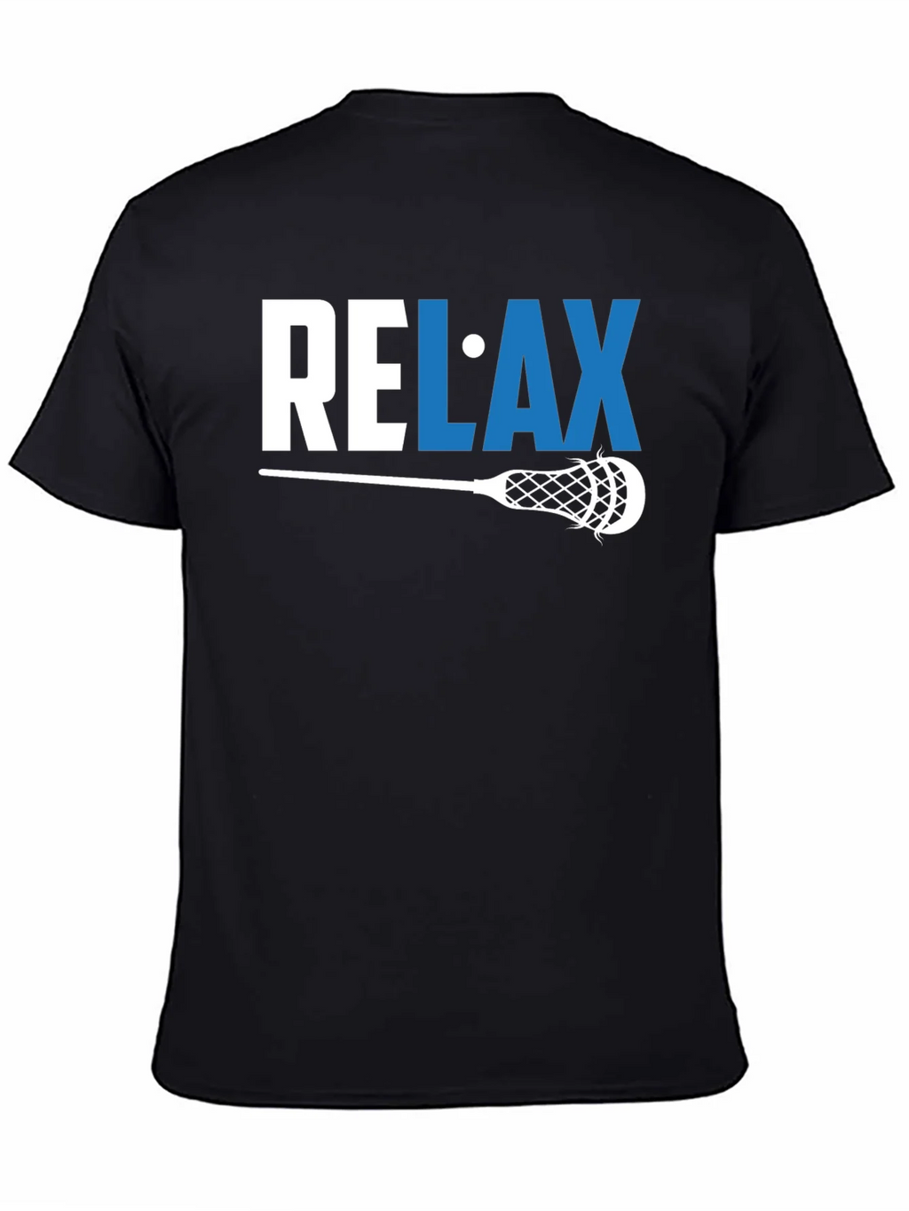 Relax Lacrosse Graphic Tee - Mens Black T-Shirt