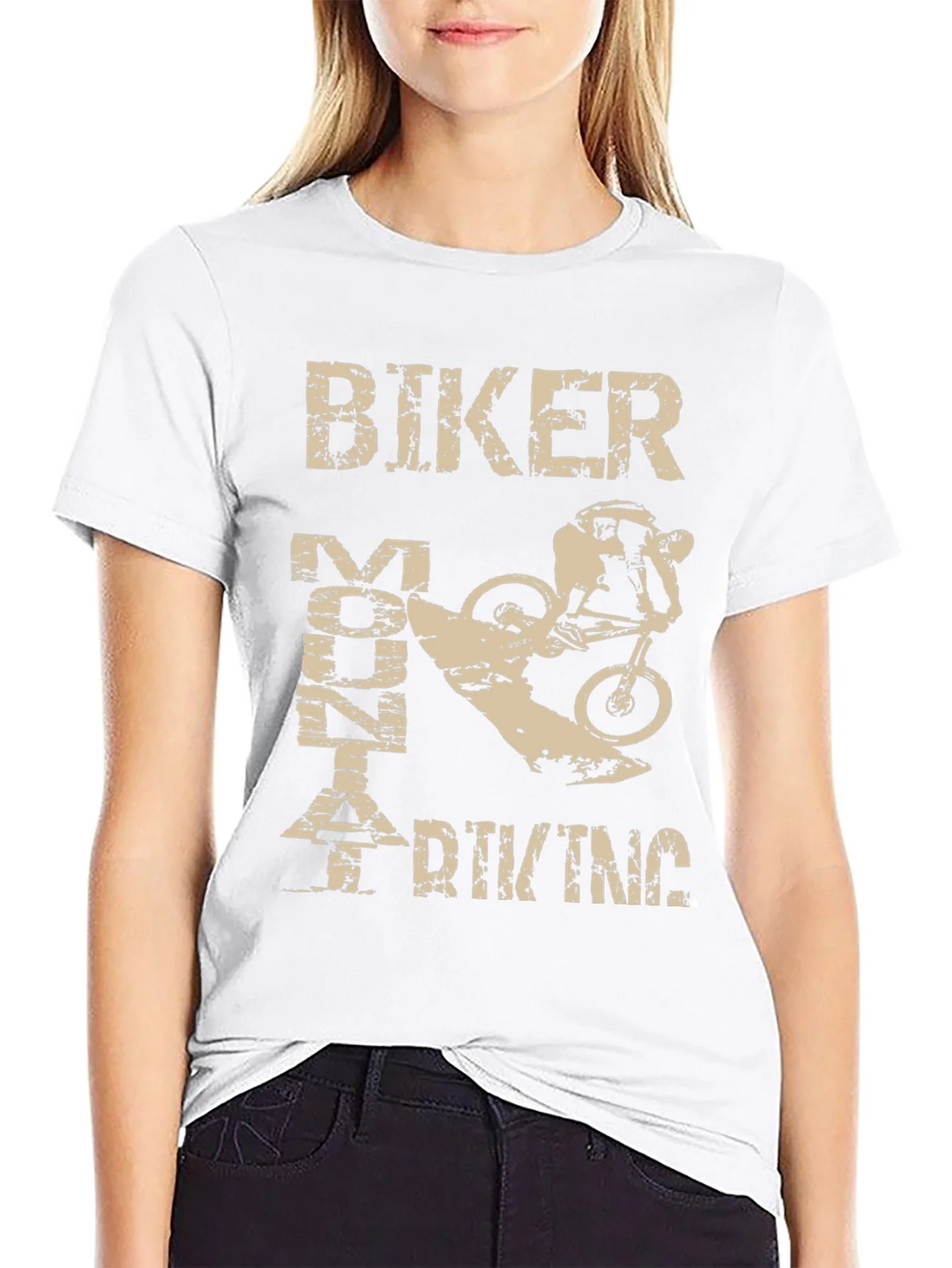 Biker Mountain Biking Graphic Tee