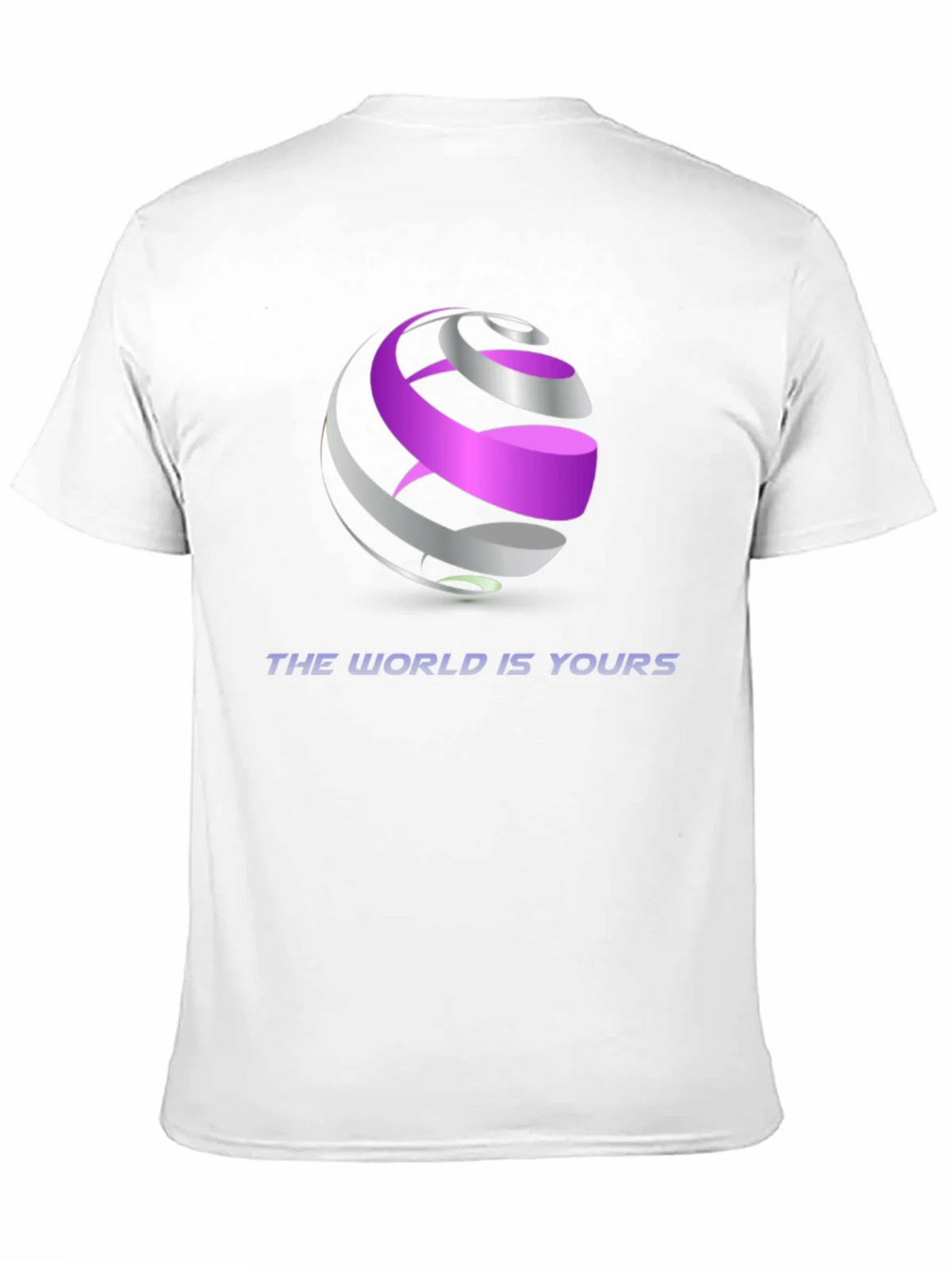 Abstract Globe Graphic Black T-Shirt