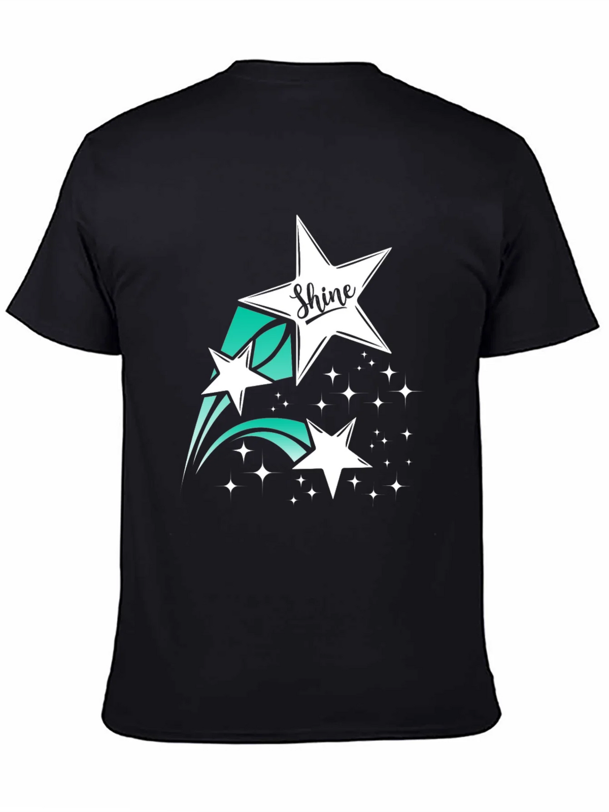 Shine Star Graphic Tee - Black