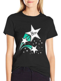 Shine Star Graphic Tee - Black